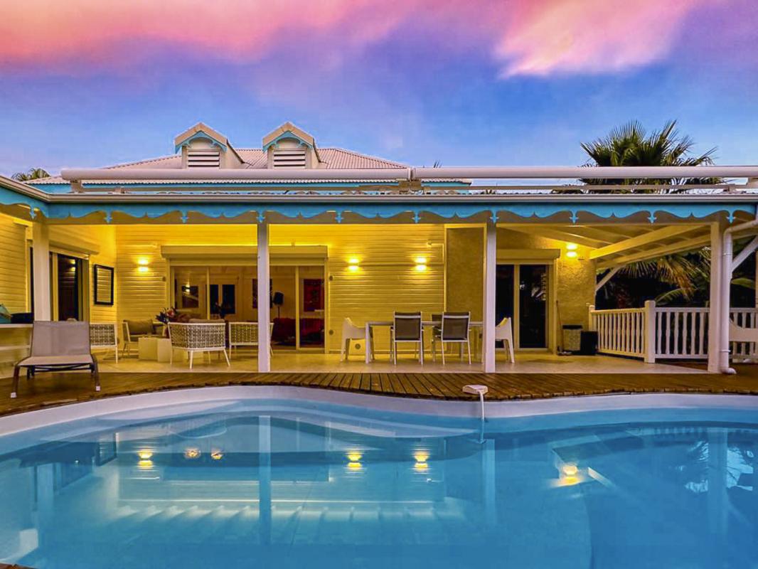 A louer villa 8 personnes Saint François Guadeloupe_ Piscine Nuit - 35